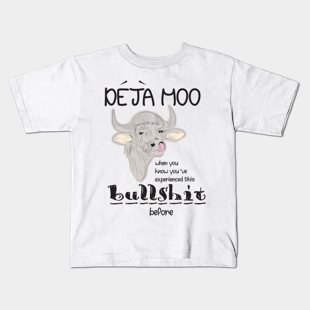 Deja Moo Kids T-Shirt by Dojaja